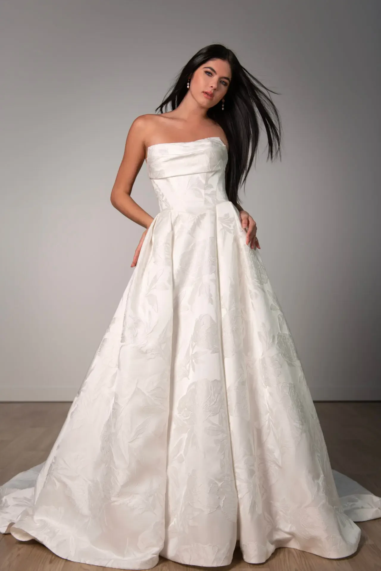 Finding Your Fairytale: Stella York's Elegant Strapless Ballgown Wedding Dress; A Wedding Dress for. Desktop Image