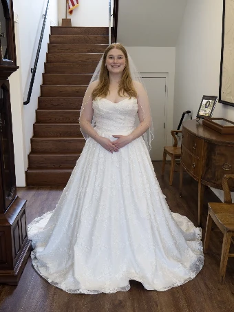 Bijela Bridal Collection Mila w Basque Waist #0 Candlelight thumbnail