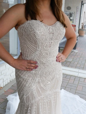 Bijela Bridal Collection Elissia #1 Ivory/Dark Champagne thumbnail